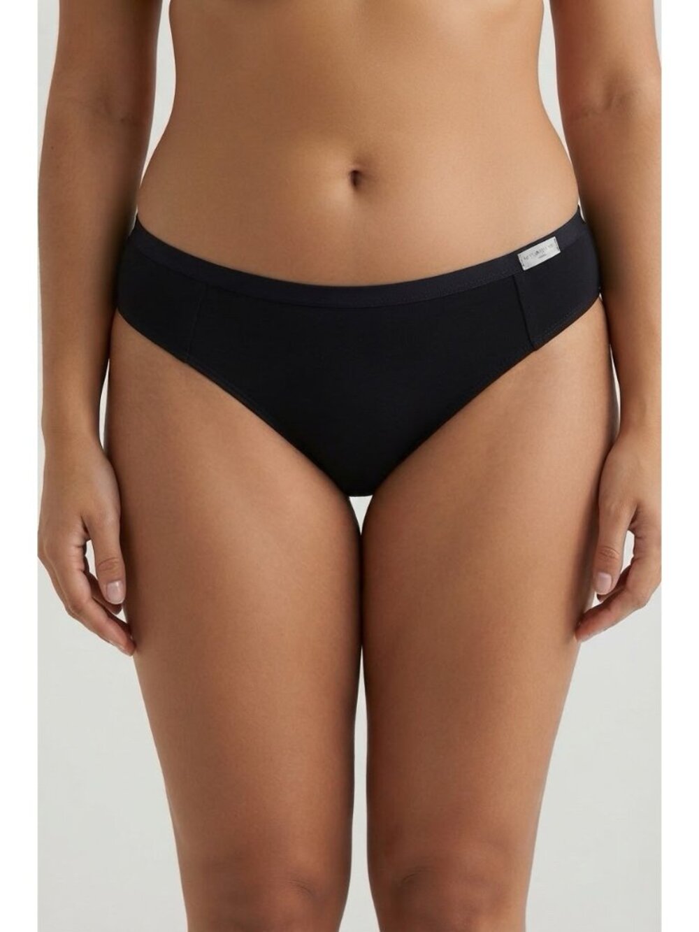 Intimissimi Women's Black Natural Cotton Brief Panties Size M Medium NWT SID65A